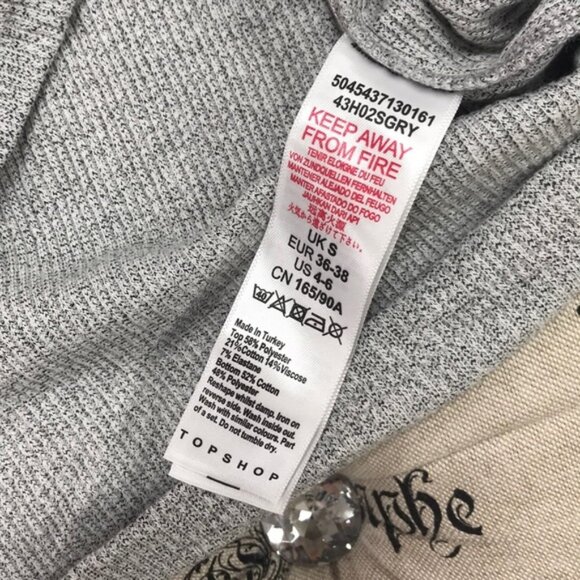 TOPSHOP Heart Print Pyjama Top - Picture 6 of 7